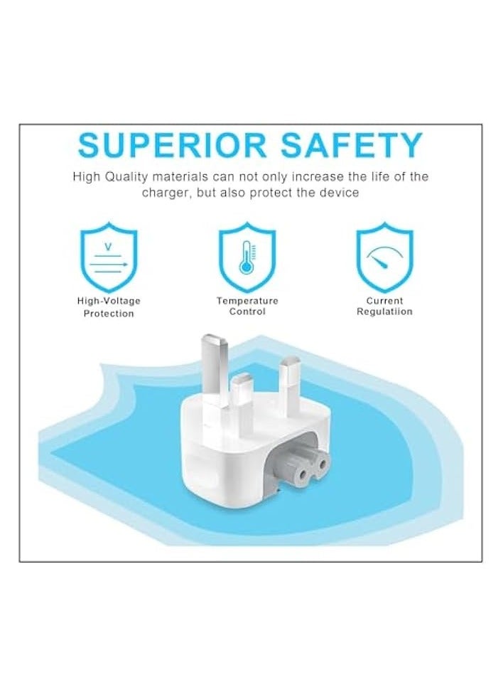 Green Tiger AC Adapter Indian/Europe Plug, Duck Head Converter Travel Charger Adapter For Mac- - Image 3