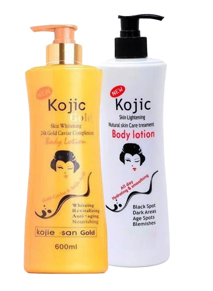 Kojic Skin Whitening 24 Karat Gold Caviar Completion Body Lotion 600ml - Image 3
