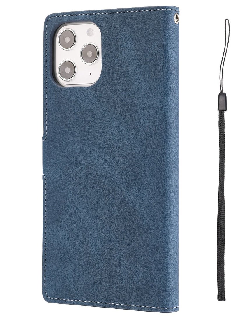 Suteni Flip Cover Leather Protective Hidden Card Slots Phone Case for iPhone - Image 2