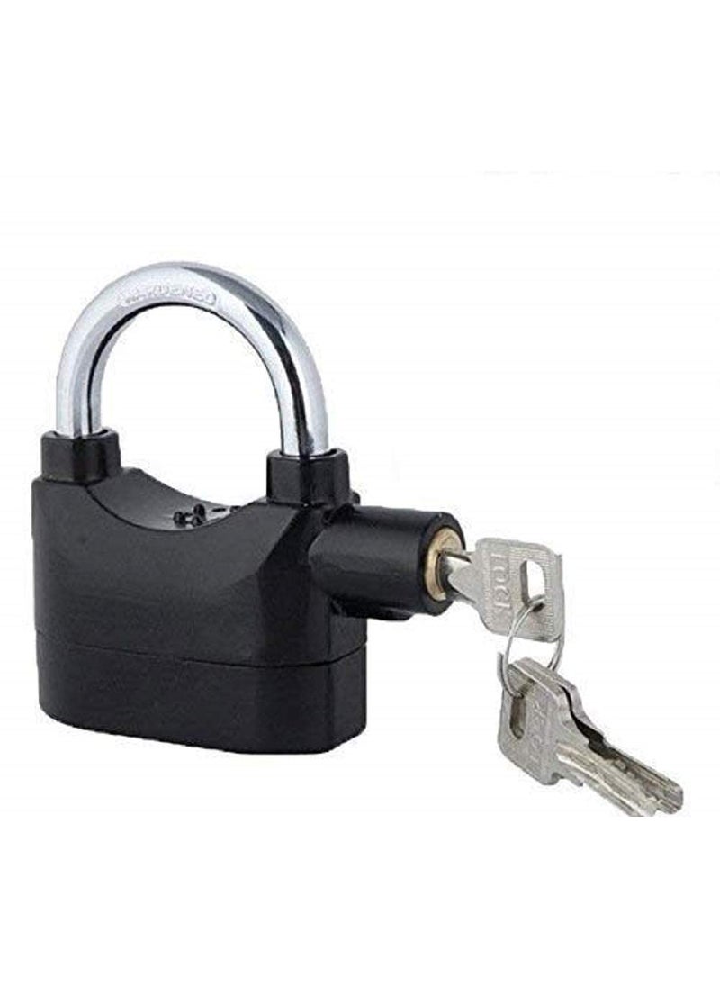 Firevally Alarm Lock Anti Theft Motion Sensor with 110dB Alarm Motion Sensor with 3 Keys Black  - Image 1