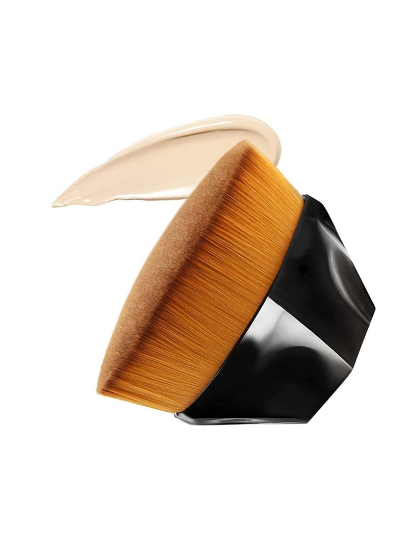 Excefore Makeup Brushes 2 Pcs, High Density Seamless Foundation Brush, Flawless Wand Foundation Brush, BB Cream Makeup Brushes Loose Powder (Combination) - Image 3