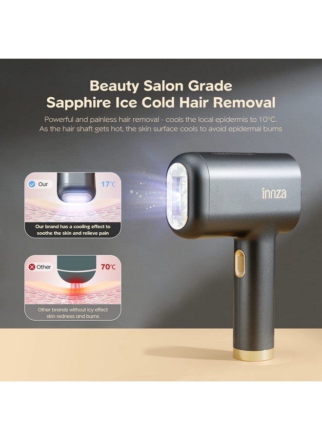 جهاز إزالة الشعر بالليزر Nnza مع وظيفة تبريد الثلج الياقوتي، ترقية 999999 ومضات إزالة الشعر IPL دائمة للنساء والرجال، ليزر ديبيلادورا لجسم الوجه، خط بيكيني سلكي