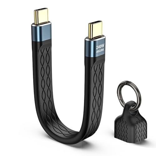 Sooiiyu USB C Cable, Short USB C to USB C Cable, 240W PD Fast Charging, 40Gbps Data Transfer, 8K @60Hz Video Display, Compatible with Thunderbolt 4/3, iPhone 16/15, iPad, MacBook, Galaxy, Android Auto - Image 1
