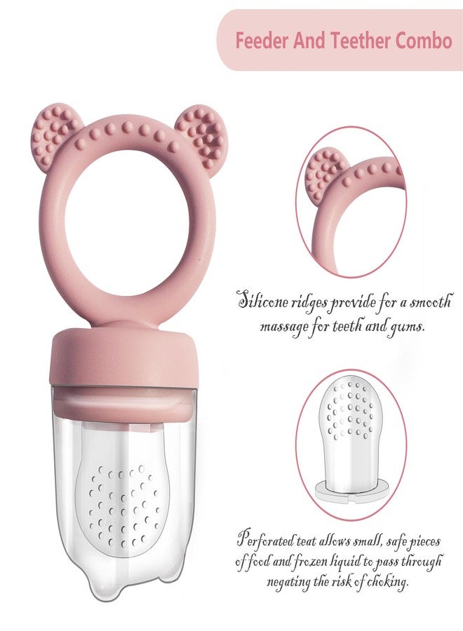 BIGSPINACH Big Spinach Silicone Freezer Tray Baby Fruit Feeder Food Teething Set Must-Have Pacifiers and Food Storage Containers for Babies 6 Months and Up - Image 5