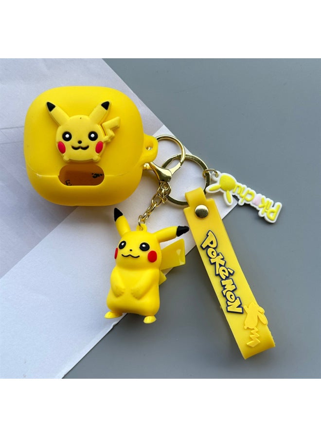 Suitable For Sound Wide Anker Soundcore Liberty4NC Wireless Bluetooth Headset Protective Case Cartoon Soft Case-Color:03+ Pendant-Model:Soundcore Liberty 4 Pro  - Image 1