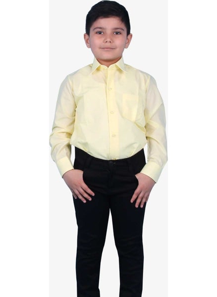 Boy's Shirt Basic 3-14 Years, Yellow - pzsku/ZFDF614769AE748239BD3Z/45/_/1728059693/4bb5875e-a795-4c7c-96b3-574cc9fff333