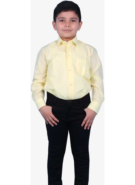 Boy's Shirt Basic 3-14 Years, Yellow - pzsku/ZFDF614769AE748239BD3Z/45/_/1734365452/3192c638-2d0b-4510-b045-f199ffc474ad