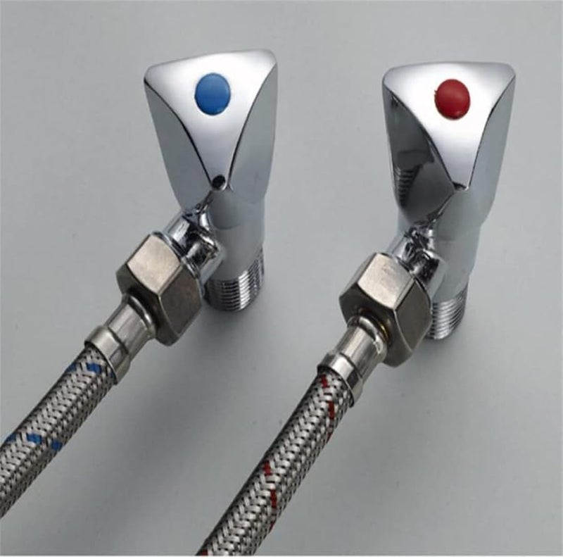 Brass Angle Valve G1 2 X 1 2 Inch Size 1 Color E For Bathroom Sink Toilet Water Heater - Image 3