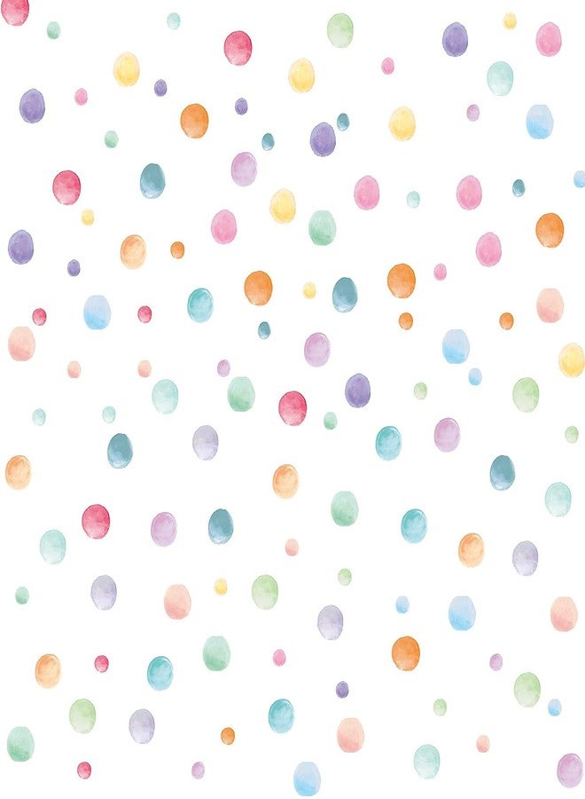Kasubeso 123 Pcs Pastel Polka Dots Wall Stickers, Colorful Round Wall Decal, Peel and Stick Rainbow Wall Stickers, Multicolor Circle Window Clings Decoration for Nursery Wallpaper Kids Bedroom Classroom Wall - Image 5