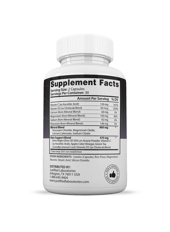 Health & Household - (3 Pack) Advanced Keto 1500 Keto Pills 1275Mg New & Improved Formula Contains Apple Cider Vinegar Extra Virgin Olive Oil Powder Green Tea Leaf 180 Capsules - Image 1