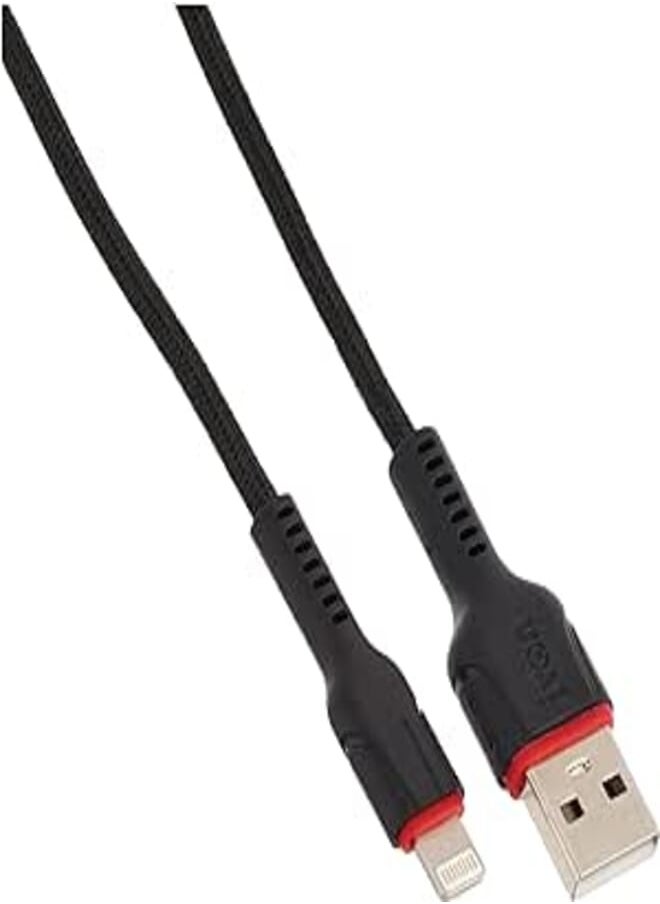 IVON Ivon kx2076 lightning usb fast cable charger and data line, 1m - black 