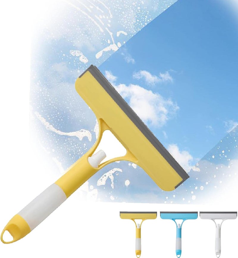 klarako 3 in 1 Window Cleaning Tool for Car Indoor Outdoor High Windows,Car Squeegee for Window Cleaning (Yellow) - Image 1