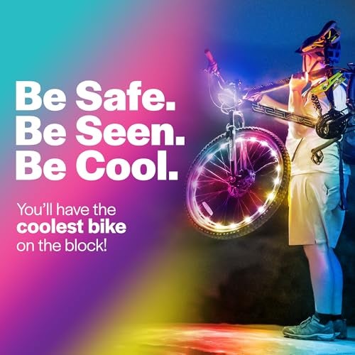 Brightz Bike Wheel Lights by Brightz WheelBrightz LED Burning Man Bike Lights Bicycle Accessories Spoke Decorations for the Playa - Be Safe Be Seen Be Cool (2-Pack Pastel Multicolor) - Image 3