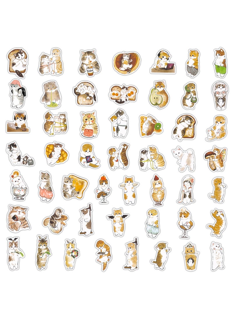 قوس قزح أورينبو 100 ملصق قطة كيوت، ملصقات زجاجات ماء، ملصقات فينيل مقاومة للماء، ملصقات جمالية للكمبيوتر المحمول، الحقائب، ألواح التزلج، هدايا للأطفال والمراهقين - Image 4