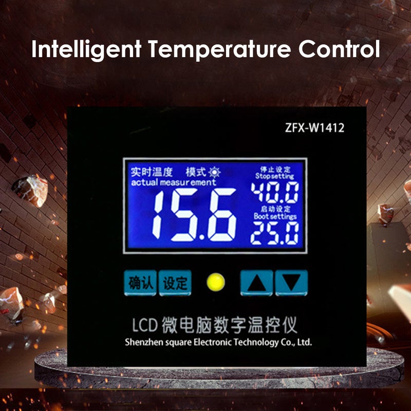 ZFX-W1412 Microcomputer Digital Temperature Controller Intelligent High Accuracy Temp Control Thermostat - Image 3