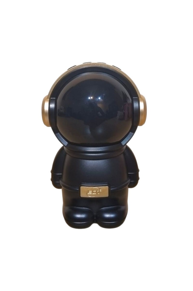 BDT AN153 Heavy Bass Speaker Astronaut RGB 7W Speaker – Type-C Charging, 6-Hour Battery Backup, Multicolor LED Lights for Ultimate Audio Experience Bluthooth Speaker (Astronaut Speaker) - Black - Image 1