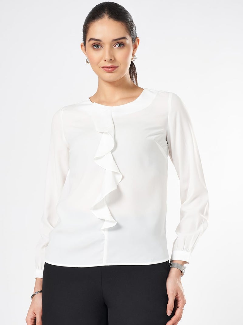 Annabelle Women's Annabelle White Top,Cloud Dancer,M - Image 3