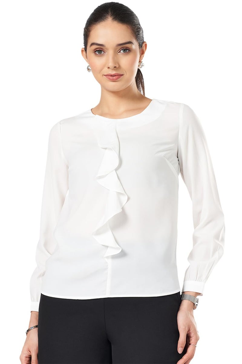 Annabelle Women's Annabelle White Top,Cloud Dancer,M - Image 5