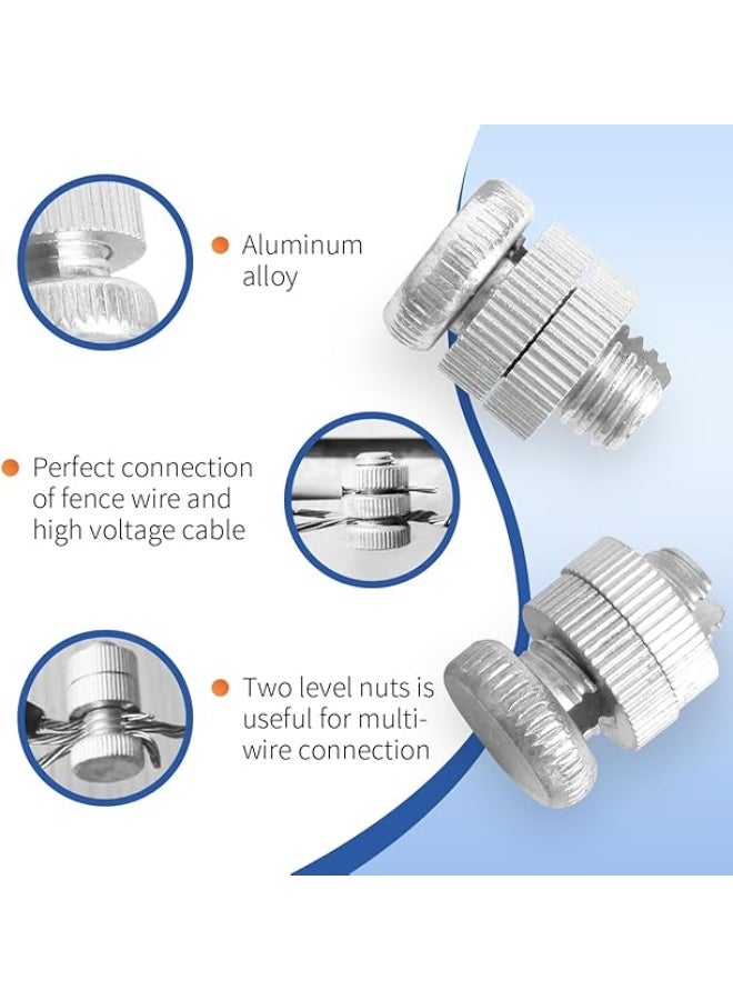 SUNSAR 12Pcs Split Bolt Joint Clamp Wire Connector Electrical Fence Connector Aluminium Alloy for Multiple Electric Fence - Image 3