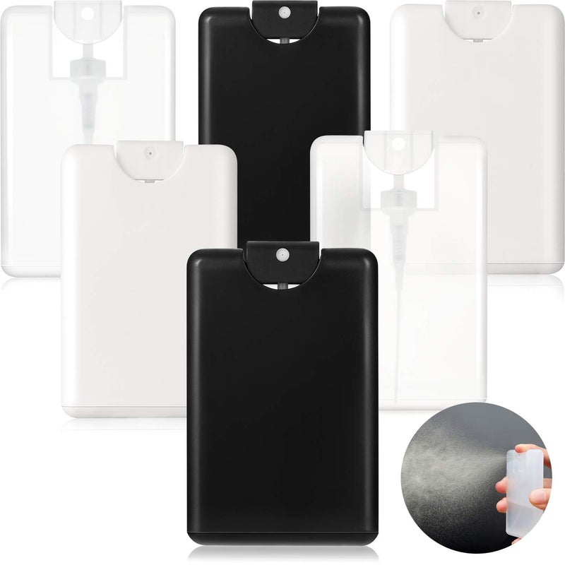 Patelai 6 Pcs Refillable Mini Spray Bottles for Travel 20ml Flat Portable Perfume Atomizer & Mist Bottle Refillable Hand Sanitizer Card Spray for Perfume, Sanitizer, Toner, Essential Oils - Image 2