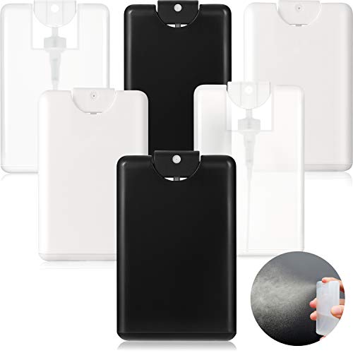 Patelai 6 Pcs Refillable Mini Spray Bottles for Travel 20ml Flat Portable Perfume Atomizer & Mist Bottle Refillable Hand Sanitizer Card Spray for Perfume, Sanitizer, Toner, Essential Oils - Image 1