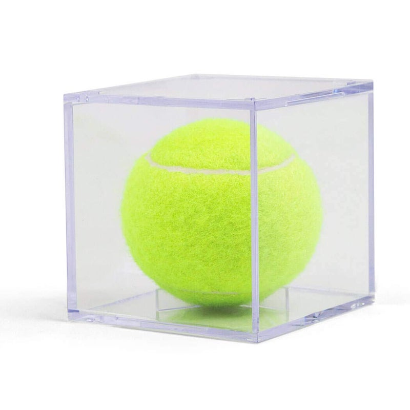 ChalkTalkSPORTS ChalkTalkSPORTS Square Acrylic Display Case  Tennis Ball Holder  Single