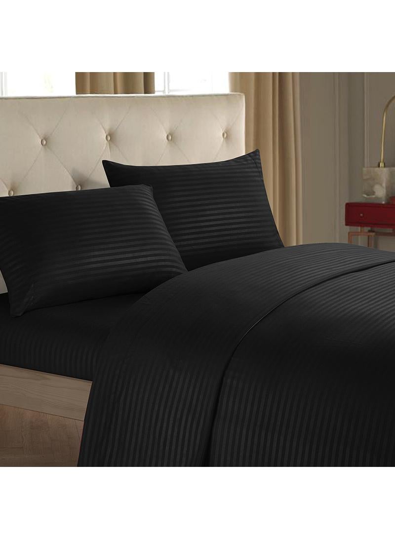 Y&D Bed Sheet: 228*259cm Bed Hat: 152*203cm Pillowcase: 50*76cm * 2 Satin Bedding 4-piece Set  - Image 2
