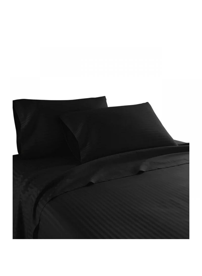 Y&D Bed Sheet: 228*259cm Bed Hat: 152*203cm Pillowcase: 50*76cm * 2 Satin Bedding 4-piece Set  - Image 4