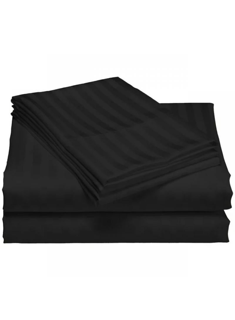 Y&D Bed Sheet: 228*259cm Bed Hat: 152*203cm Pillowcase: 50*76cm * 2 Satin Bedding 4-piece Set  - Image 1