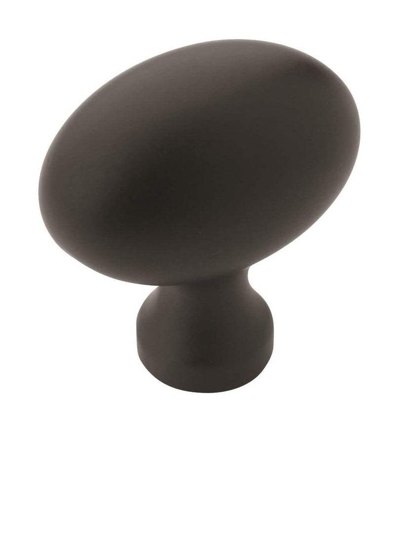 Amerock | Cabinet Knob | Matte Black | 1-3/8 Inch (35 Mm) Length | Vaile | 10 Pack | Drawer Knob | Cabinet Hardware - Image 1