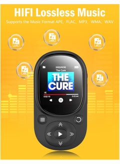 LAESO 64GB MP3 Music Player with Bluetooth 5.2, HiFi Music MP3 Player with 1.5" Screen, Portable MP3 Player with Clip/Pedometer for Sports,Running, Earphone Included  - Image 4