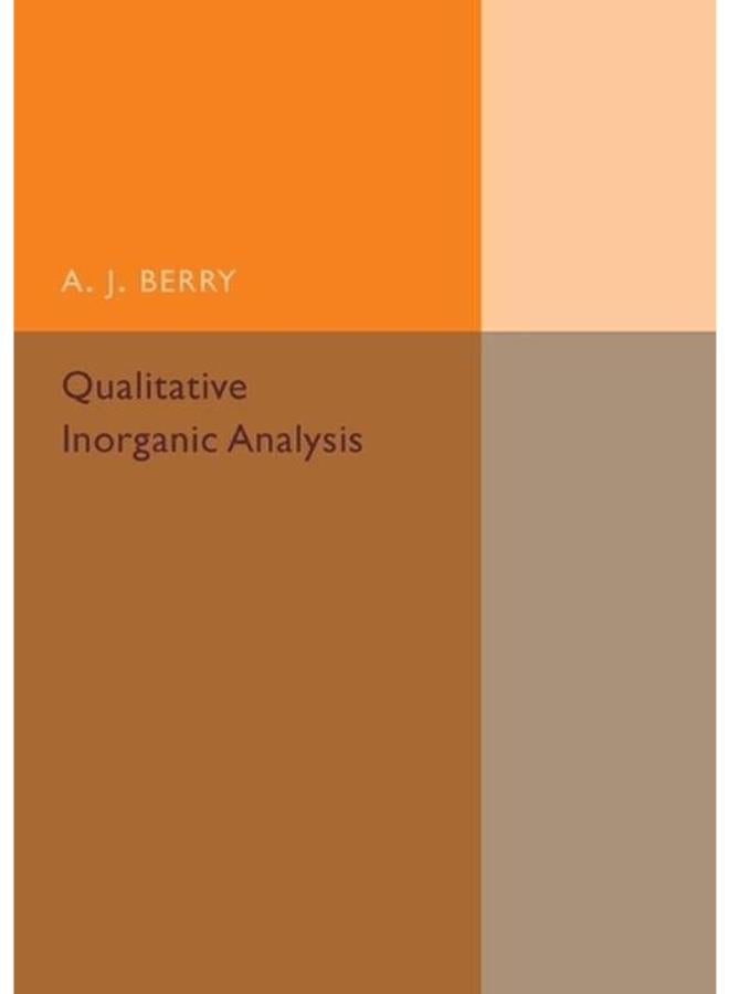 Qualitative Inorganic Analysis