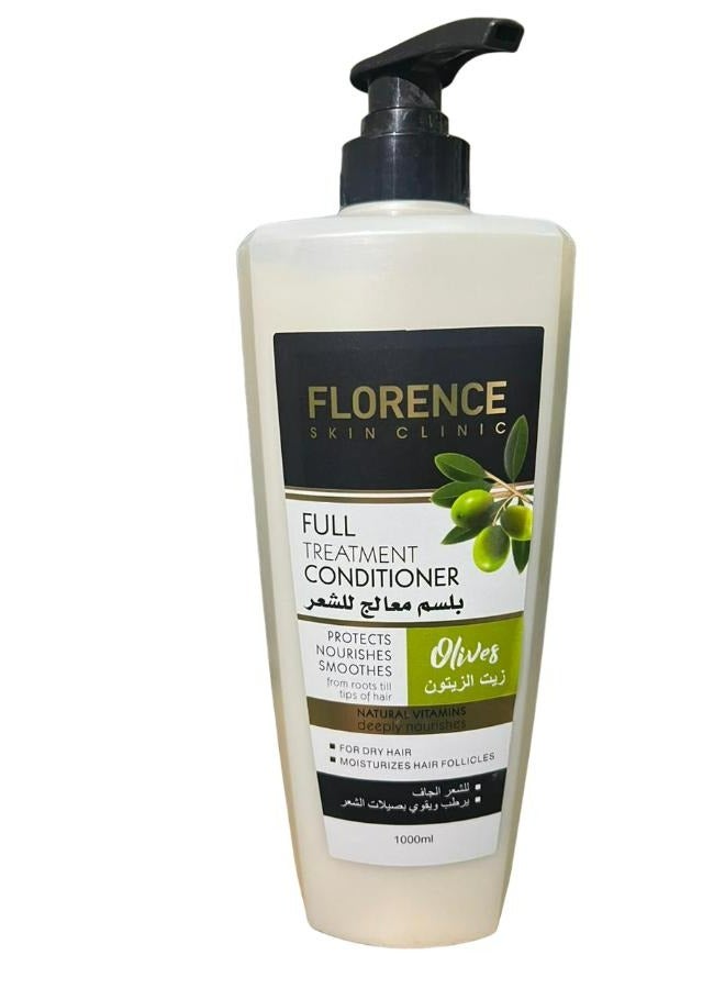 فلورنسا بلسم معالجة كاملة للشعر زيت الزيتون 1000 مل