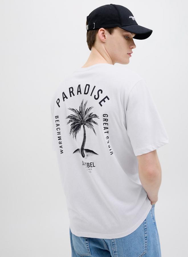 ج ج ريبل تي شيرت جيه جيه ريبيل بطباعة جرافيك ورقبة مستديرة - Image 1