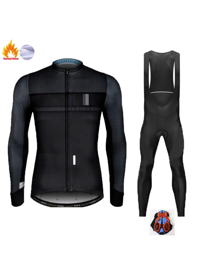 Gobik New Cycling Clothing Autumn And Winter Long Sleeve Fleece-lined Warm Road Bike Clothing Men's Team Tour De France