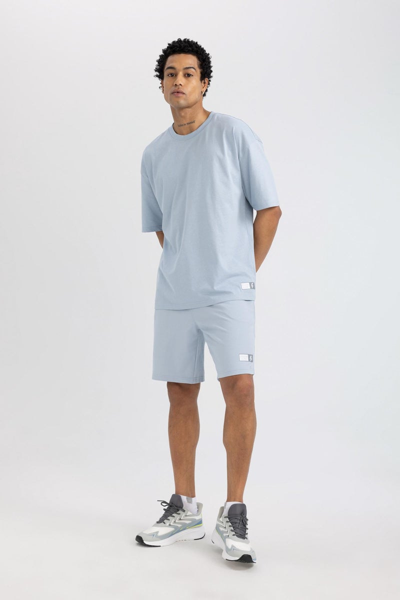 DeFacto Man DeFactoFit Slim Fit Short Leg Sweatshirt Fabric Shorts - Image 5