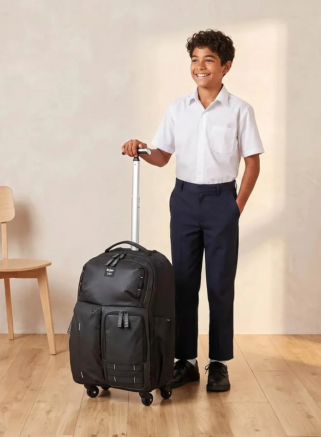 Lee Cooper Solid School Trolley Bag For Kids 13 Years+ With Retractable Handle