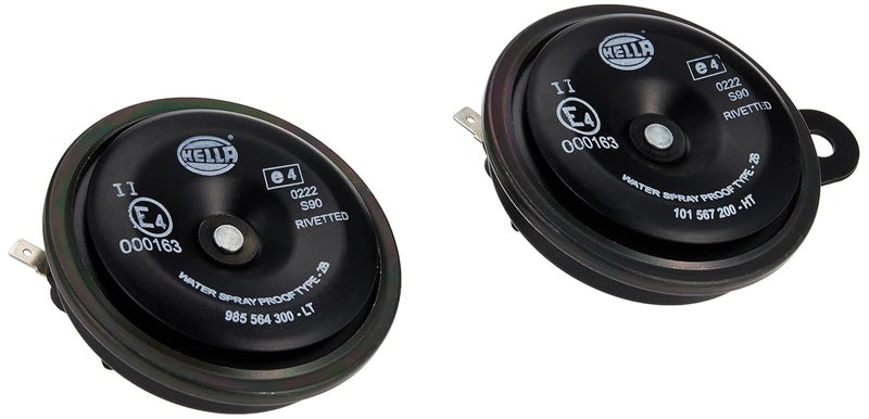 Hella 922100861 S90 Electric Horn Set (12V,350/415 Hz,108-118 dB @ 2m) for Passenger Car - Image 1