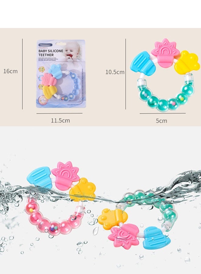 2PCS Baby Toy, Teething Toy for Toddlers 3-18 Months,Infants Sensory Silicone Chewable Teether - Soothes Baby Gum Pain - Image 2