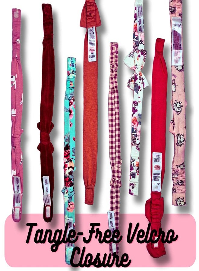 TuddyBuddy 100% Cotton Baby Girls' Bow Headbands - Multicolor (9 Months-12 Months, Pack of 3 Headbands) - Image 5