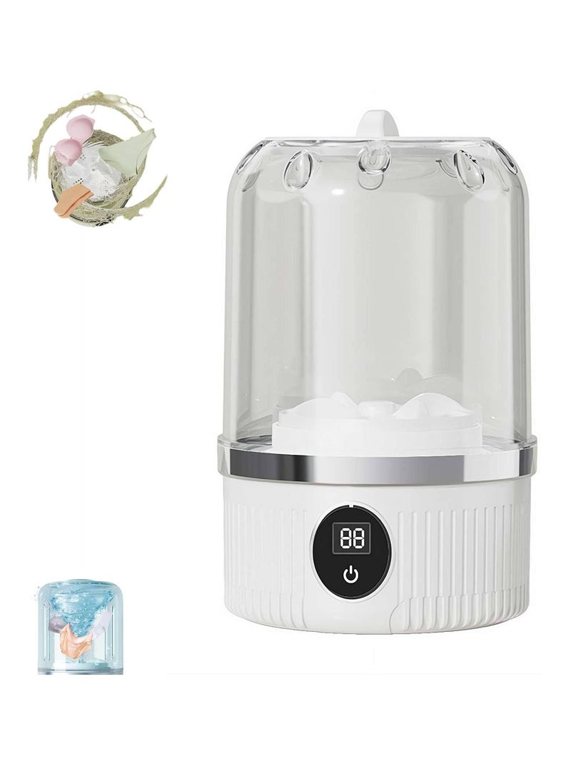 Washing Machine, Portable Rechargeable Wireless Mini Washing Machine, 4000mAh, Compact Laundry Solution for Underwear/Socks, Travel, Camping, RV, and Dormitory  - Image 1