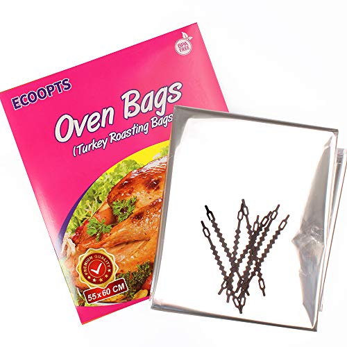 ECOOPTS Turkey Oven Bags Large Size Oven Cooking Roasting Bags for Chicken Meat Ham Seafood Vegetable - 10 Bag (21.6 x 23.6 IN) (1 Pack Large Size) - Image 5