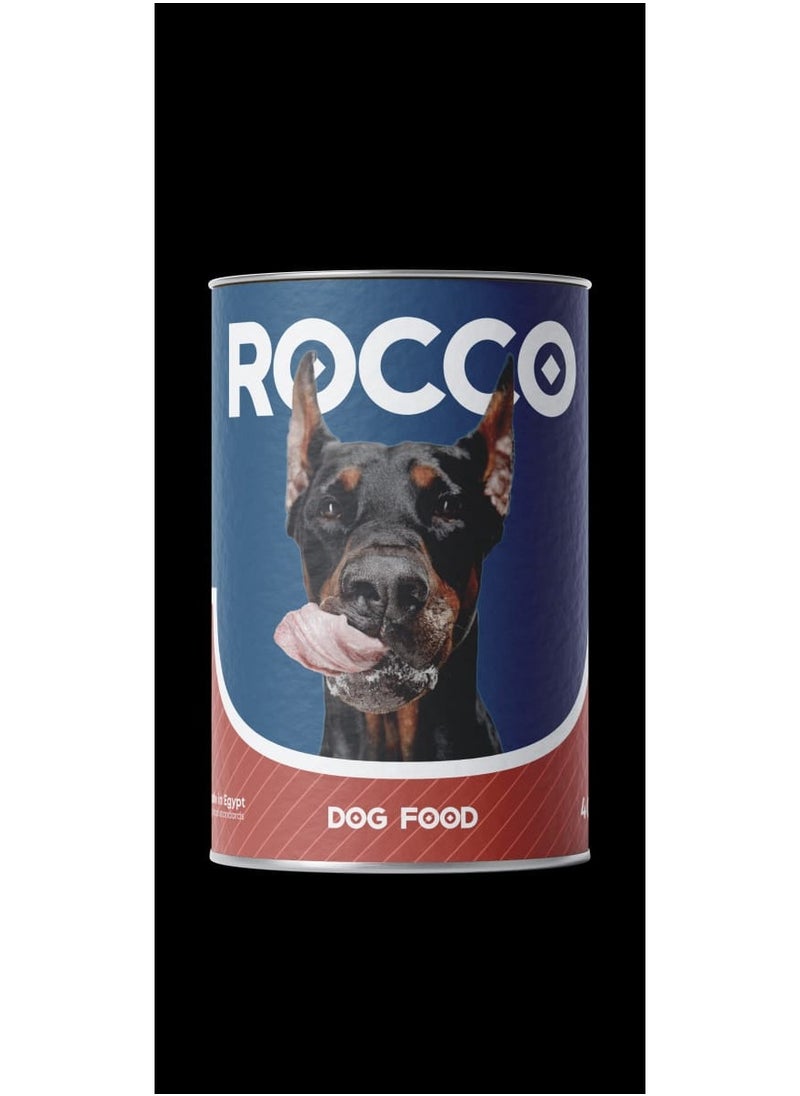 Rocco - Can Rocco Dog Food 400g Beef chunk liver - Image 1