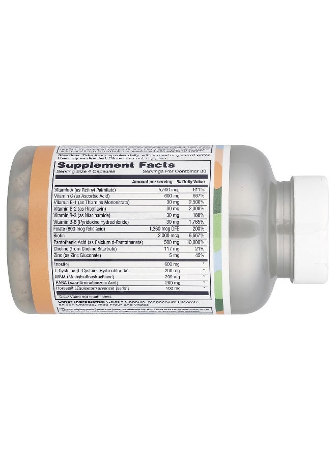 LifeTime Vitamins - LifeTime Vitamins, Supreme Vital Hair with MSM, 120 Capsules - Image 1
