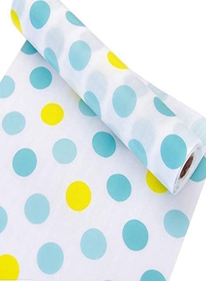 TWOK Plastic Non Slip Kitchen Drawer Mat Shelf Sheets Printed Antibacterial Cabinet Wardrobe Moisture Drawer Pad Kitchen Cupboard Table Mat Organizer Shelf Liner Roll Mat, 30x300 cm, Multicolor - Image 3