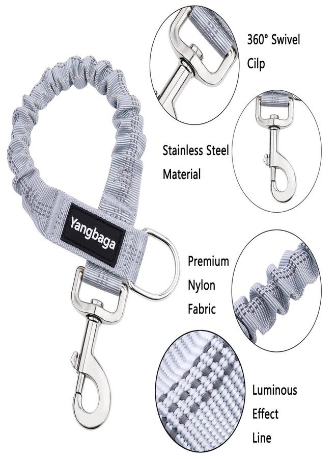 Yangbaga Dog Leash Extender, Shock Absorber Bungee Leash Attachment, Durable Nylon Dog Tie Out Extension with Stainless Steel Swivel Clips - Image 2