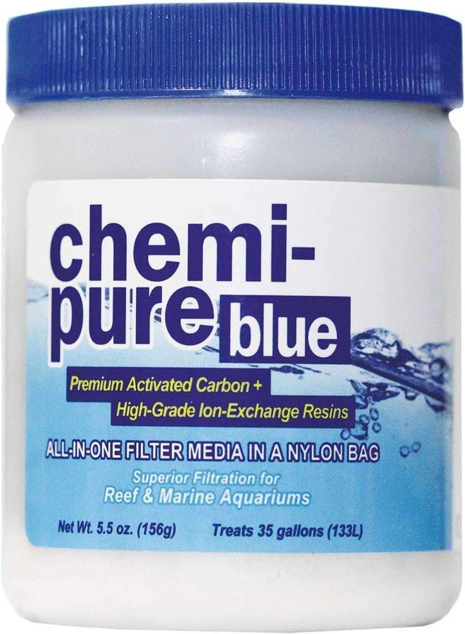Boyd Enterprises Boyd Chemi‑Pure Blue 5.5 oz Aquarium Filtration Media Premium Extruded Carbon + Ion‑Exchange Resins in Nylon Bag Clears Toxins, Phosphates & Metals - Image 1