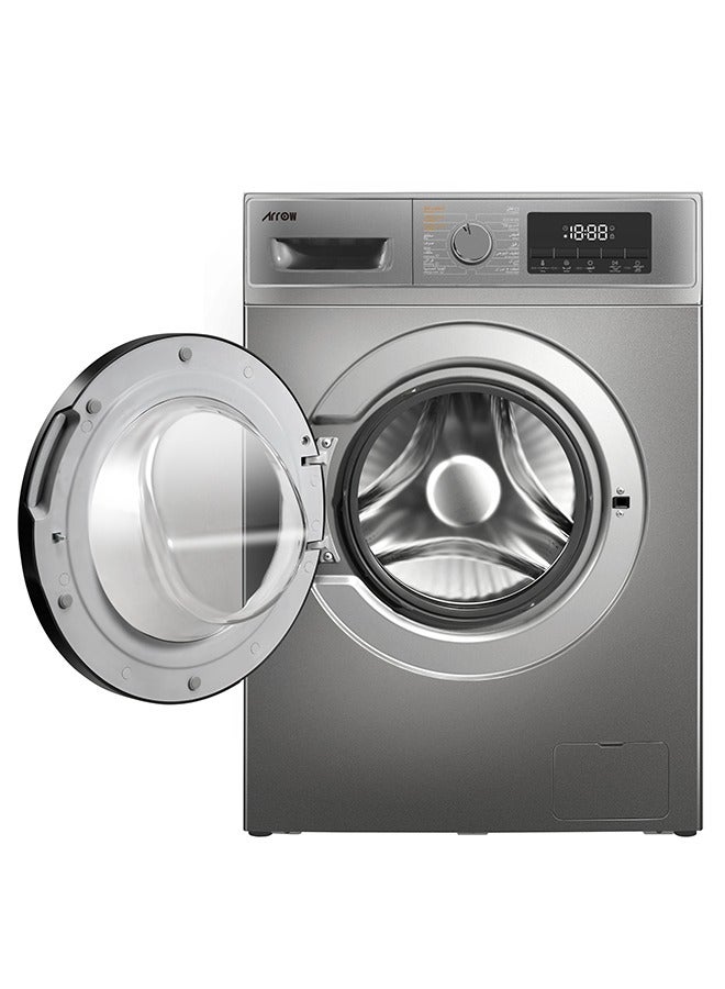 Arrow Automatic front-loading washing machine - 12 kg - 15 programs - 100% drying - with extra rinse and delay wash feature - smart spray feature for cleaner washing and steam washing and wrinkle removal feature - 1950 watts - Gray - RO-13FWDTS - Image 3