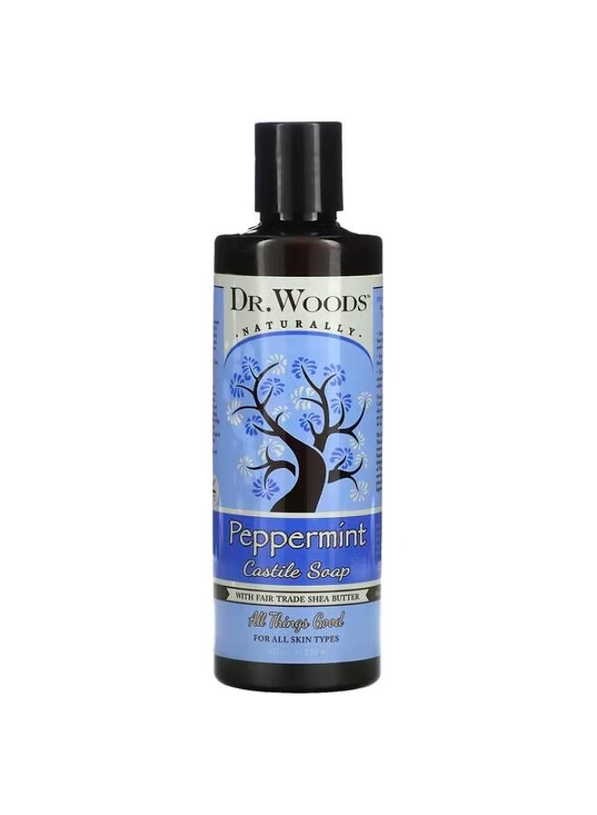 Dr. Woods Dr. Woods Peppermint Castile Soap with Fair Trade Shea Butter 8 fl oz 236 ml 