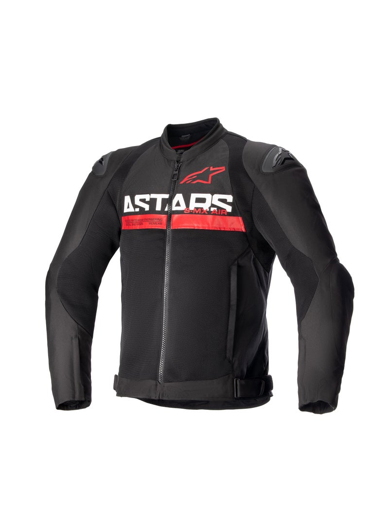 Alpinestars Alpinestars SMX Air Perforated Motorcycle Textile Jacket Black & Blight Red  - Image 2